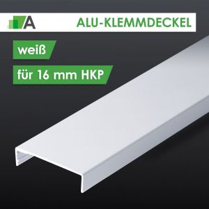Alu-Klemmdeckel weiß - für 16 mm HKP