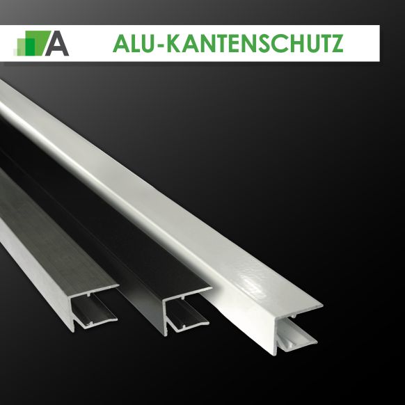 Alu Kantenschutz geschlitzt (Abschluss der unteren Kante)