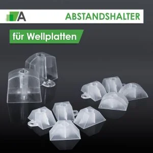 Abstandshalter für Wellplatten