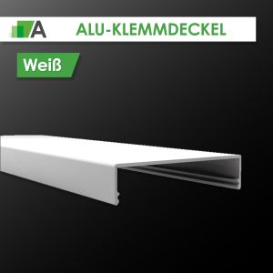 Alu-Klemmdeckel weiß - für 16 mm HKP